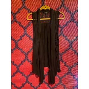 Black Lace Sleeveless coverup size XL